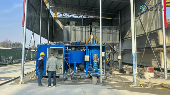 小型一体化移动高速涡流制浆系统